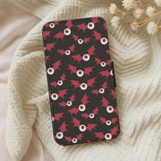 Red Bat Pattern Flip / Wallet Phone Case 5
