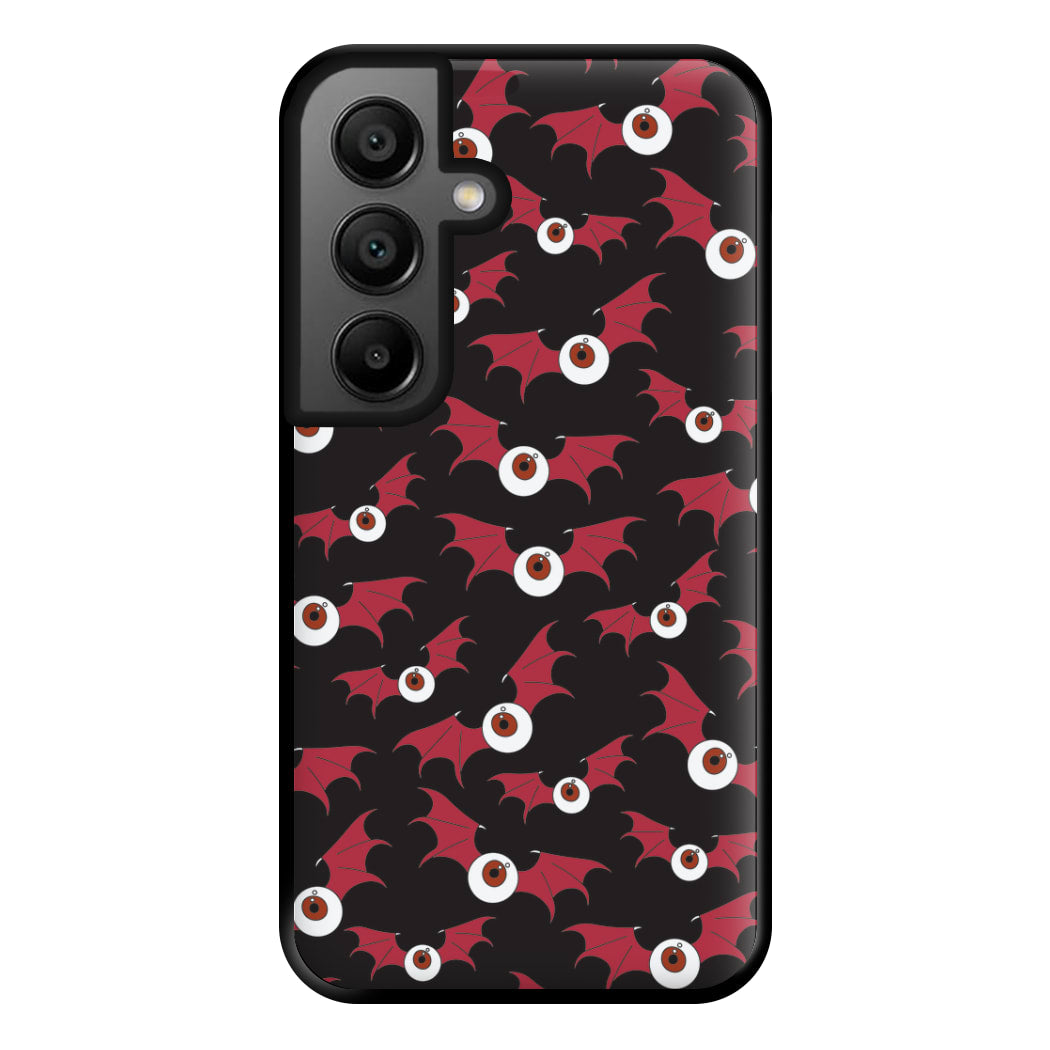 Red Bat Pattern Phone Case for Google Pixel 8