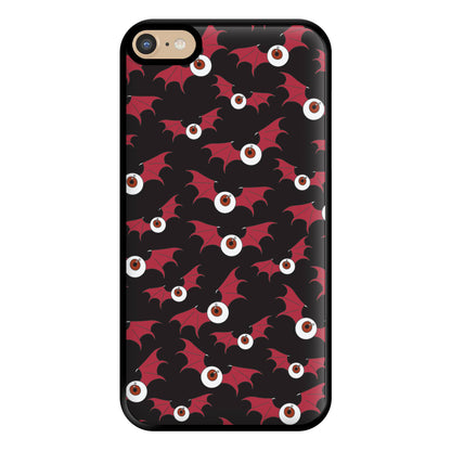 Red Bat Pattern Phone Case for iPhone 6 Plus / 7 Plus / 8 Plus