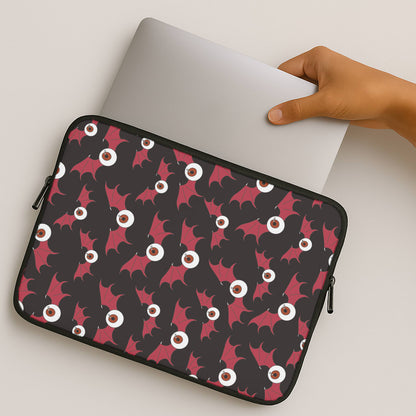 Red Bat Pattern MacBook Case