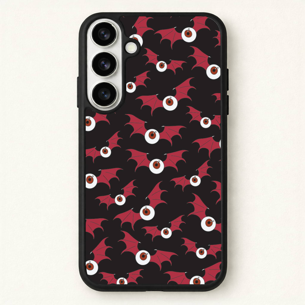 Red Bat Pattern Phone Case for Galaxy S26