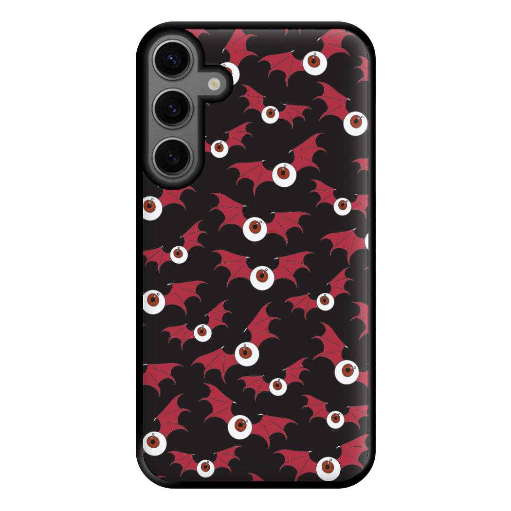 Red Bat Pattern Phone Case for Galaxy S23FE