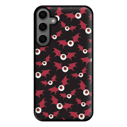 Red Bat Pattern Phone Case for Galaxy S23FE