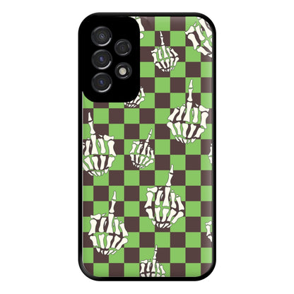 Green Middle Finger Phone Case for Galaxy A53