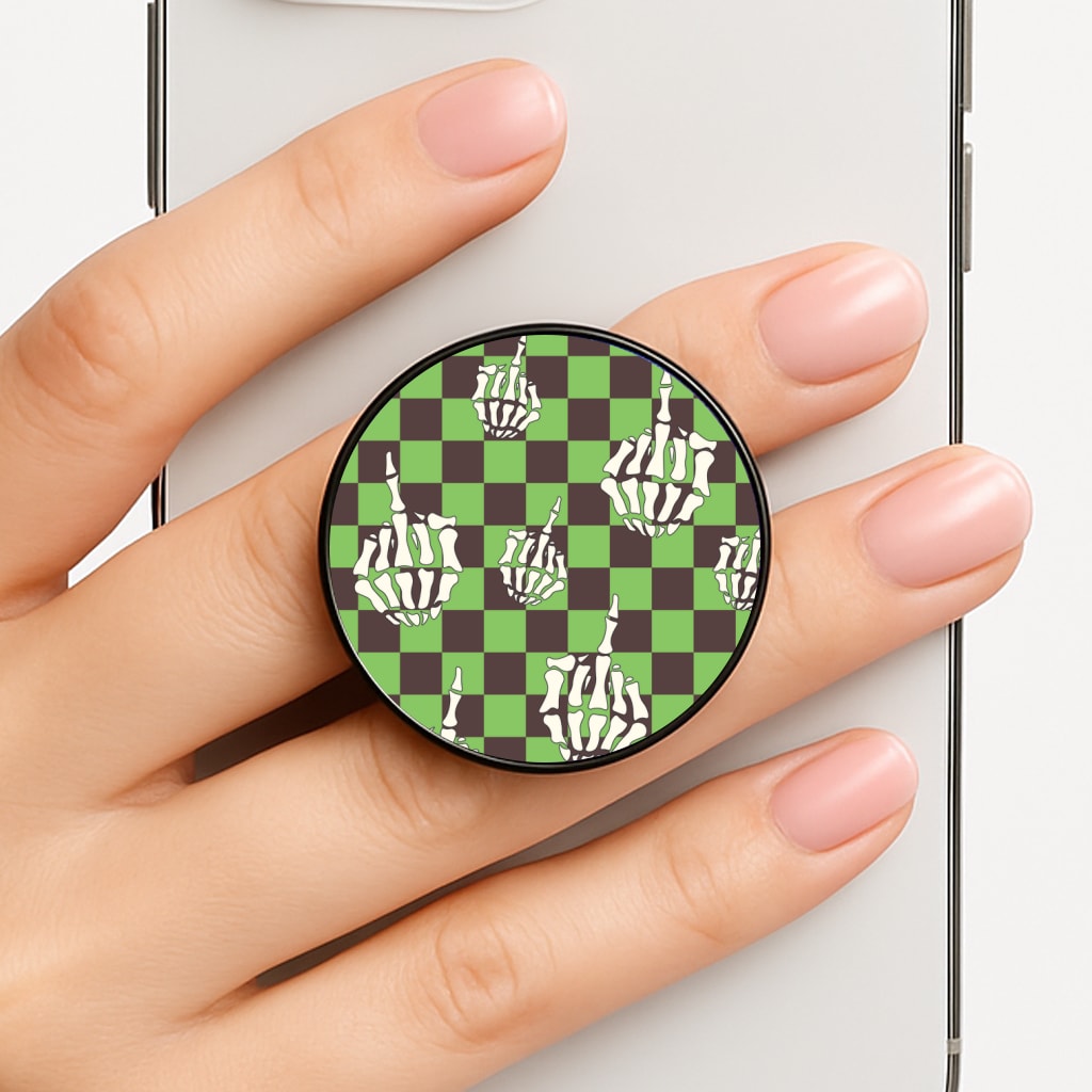 Green Middle Finger Phone Grip