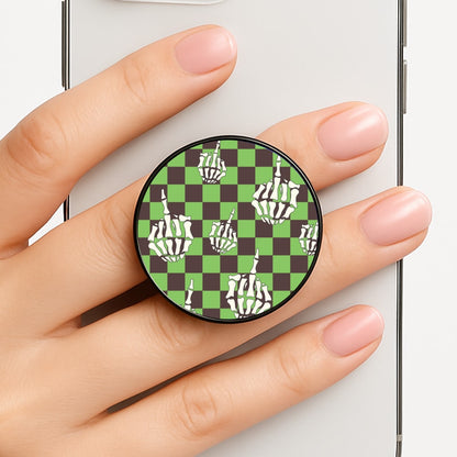 Green Middle Finger Phone Grip