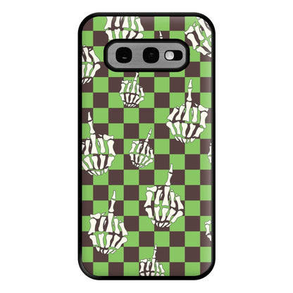 Green Middle Finger Phone Case for Galaxy S10e