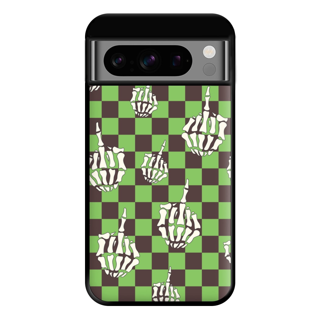 Green Middle Finger Phone Case for Google Pixel 8 Pro