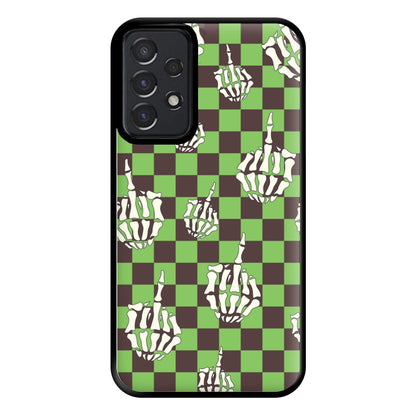 Green Middle Finger Phone Case for Galaxy A52 / A52s