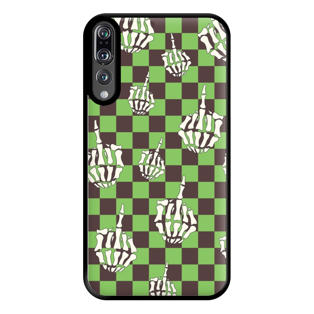 Green Middle Finger Phone Case for Huawei P20 Pro