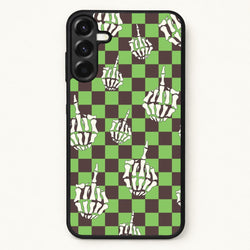 Green Middle Finger Phone Case for Galaxy A17