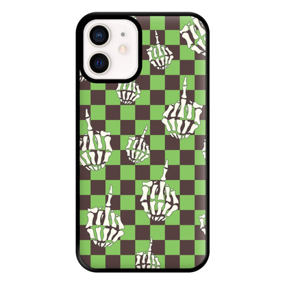 Green Middle Finger Phone Case for iPhone 12 Mini