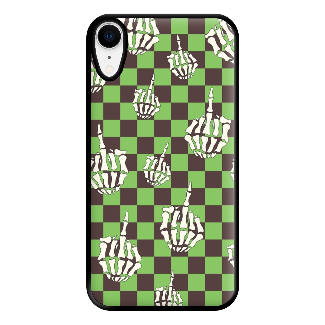 Green Middle Finger Phone Case for iPhone XR