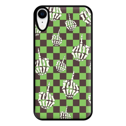 Green Middle Finger Phone Case for iPhone XR