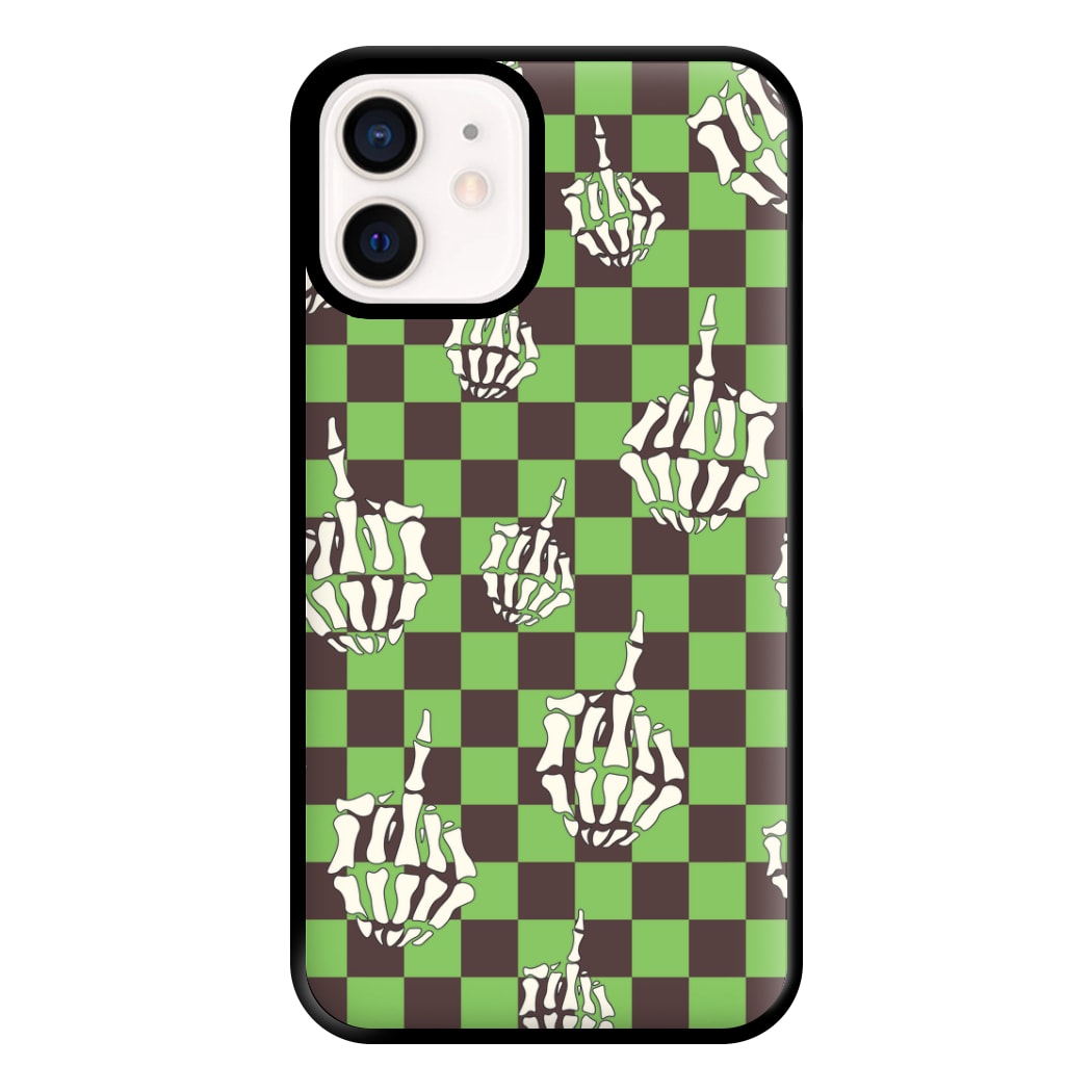 Green Middle Finger Phone Case for iPhone 13 Mini