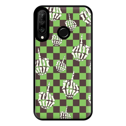 Green Middle Finger Phone Case for Huawei P30 Lite