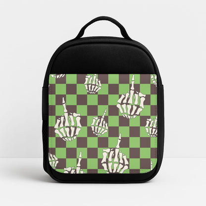 Green Middle Finger Insulated Lunchbox