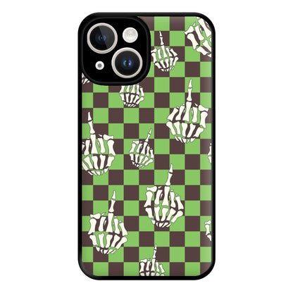 Green Middle Finger Phone Case for iPhone 14