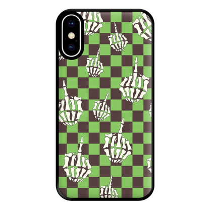 Green Middle Finger Phone Case for iPhone XS Max