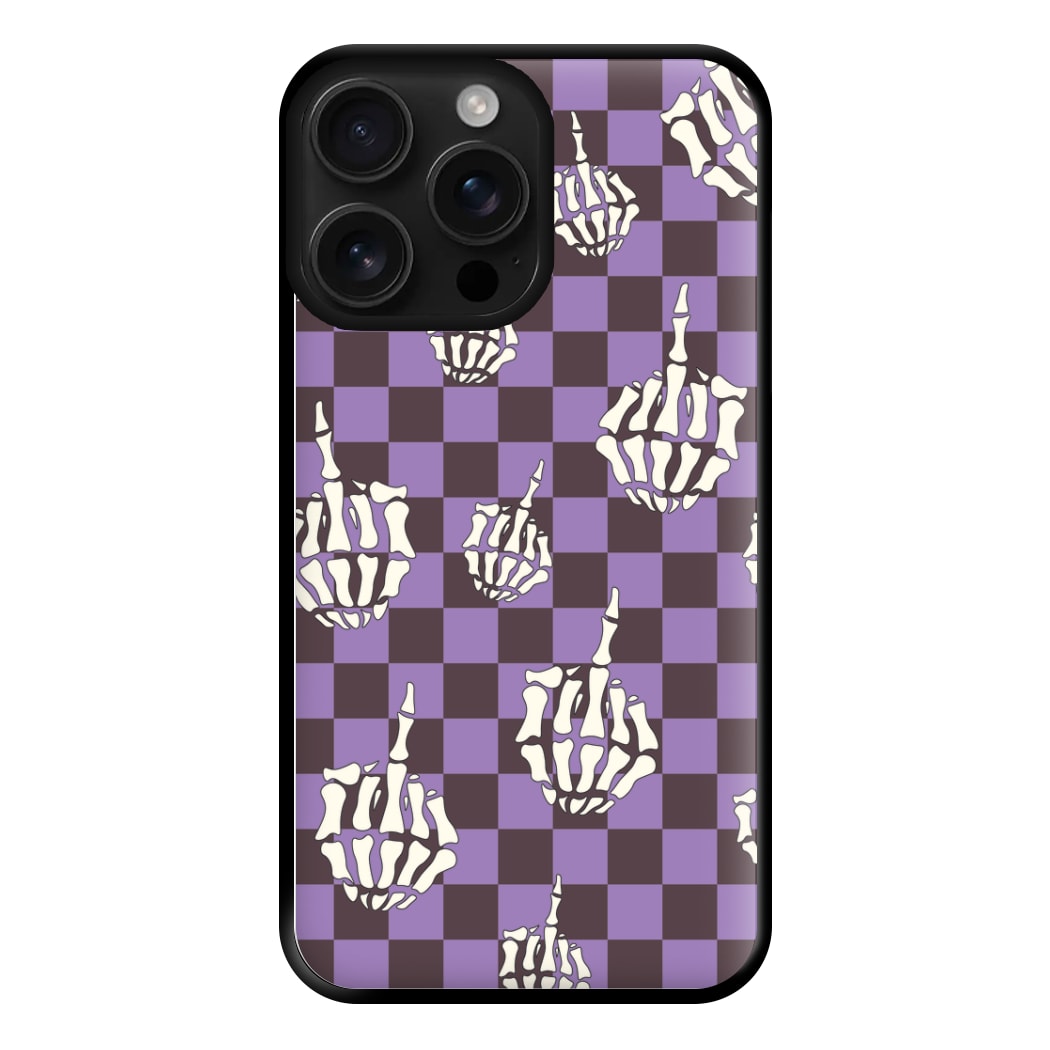 Purple Middle Finger Phone Case