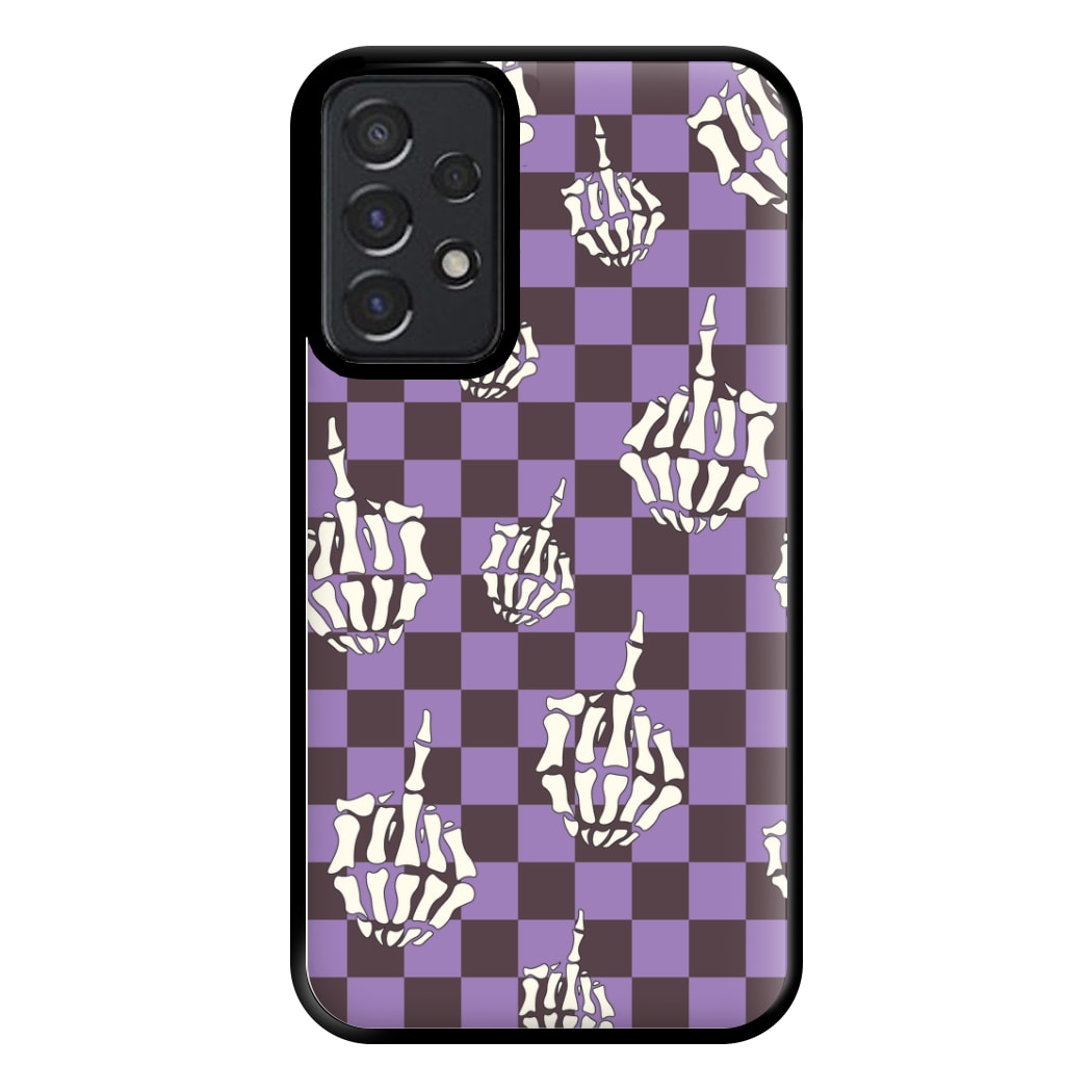 Purple Middle Finger Phone Case for Galaxy A52 / A52s