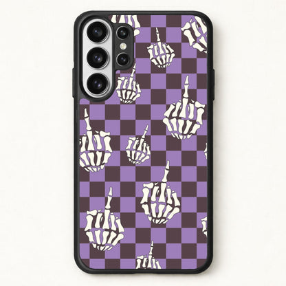 Purple Middle Finger Phone Case for Galaxy S26 Ultra