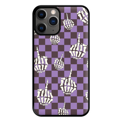 Purple Middle Finger Phone Case for iPhone 12 Pro Max