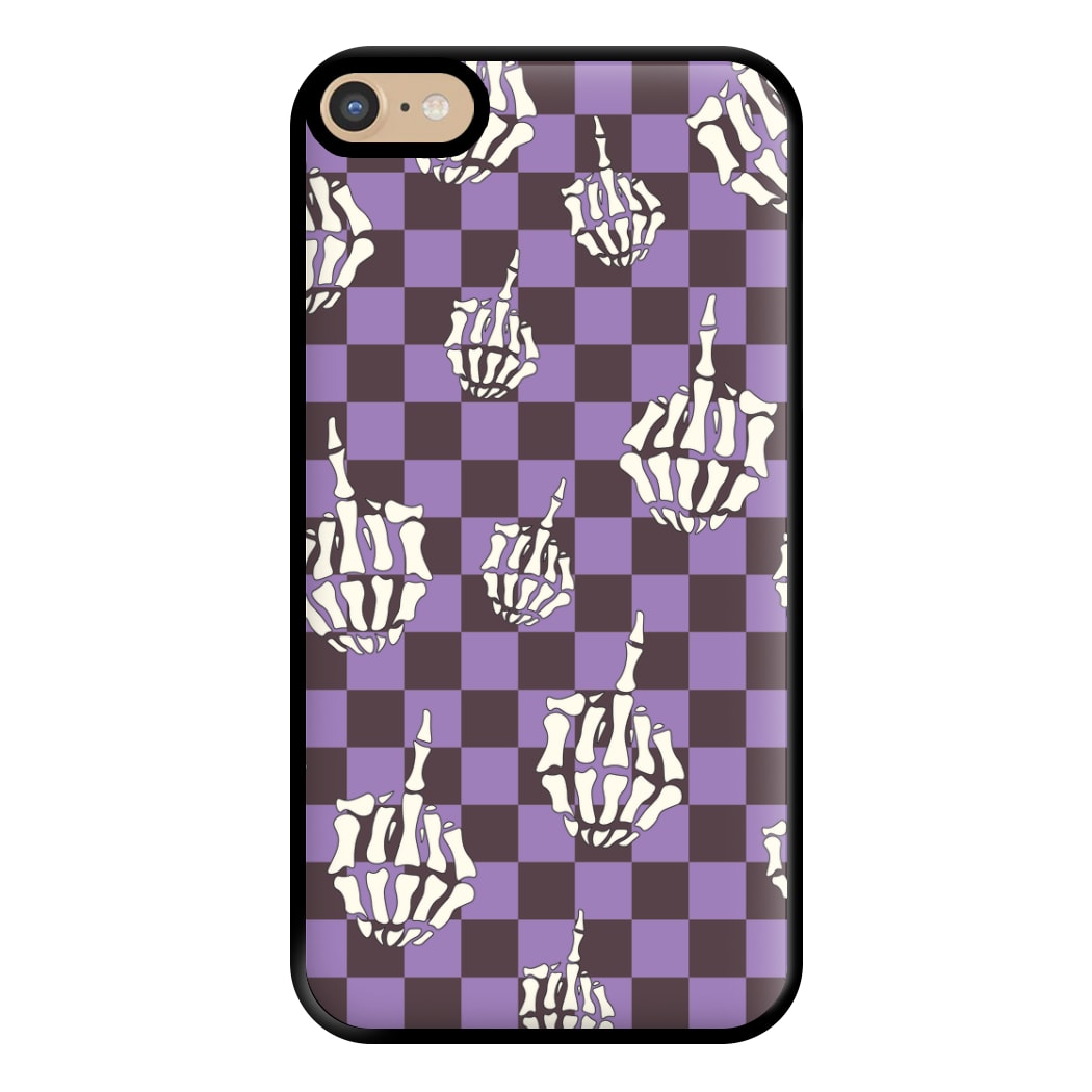 Purple Middle Finger Phone Case for iPhone 6 Plus / 7 Plus / 8 Plus