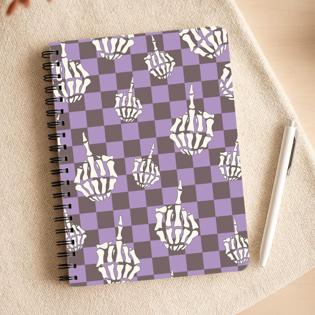 Purple Middle Finger Notepad