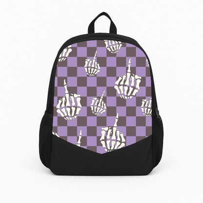 Purple Middle Finger Backpack