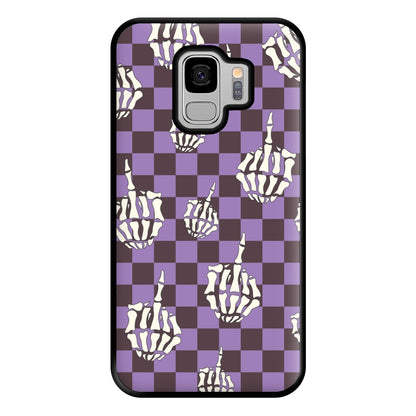 Purple Middle Finger Phone Case for Galaxy S9 Plus