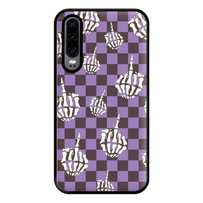 Purple Middle Finger Phone Case for Huawei P30