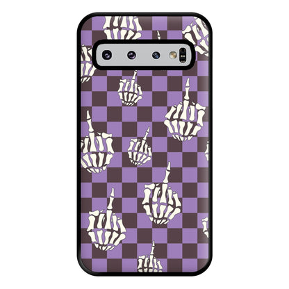 Purple Middle Finger Phone Case for Galaxy S10 Plus