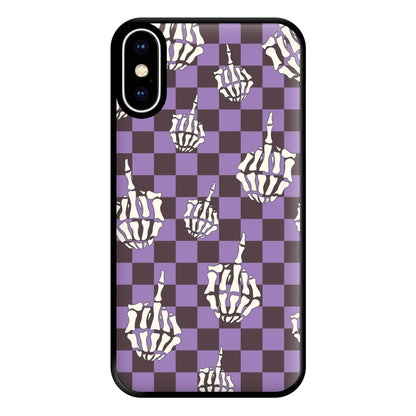 Purple Middle Finger Phone Case for iPhone XS Max