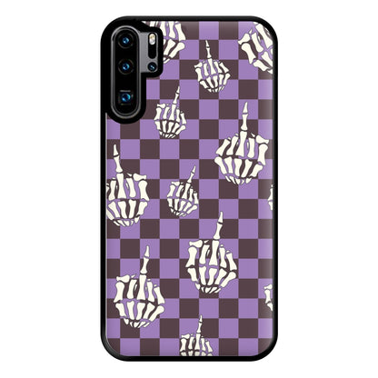 Purple Middle Finger Phone Case for Huawei P30 Pro