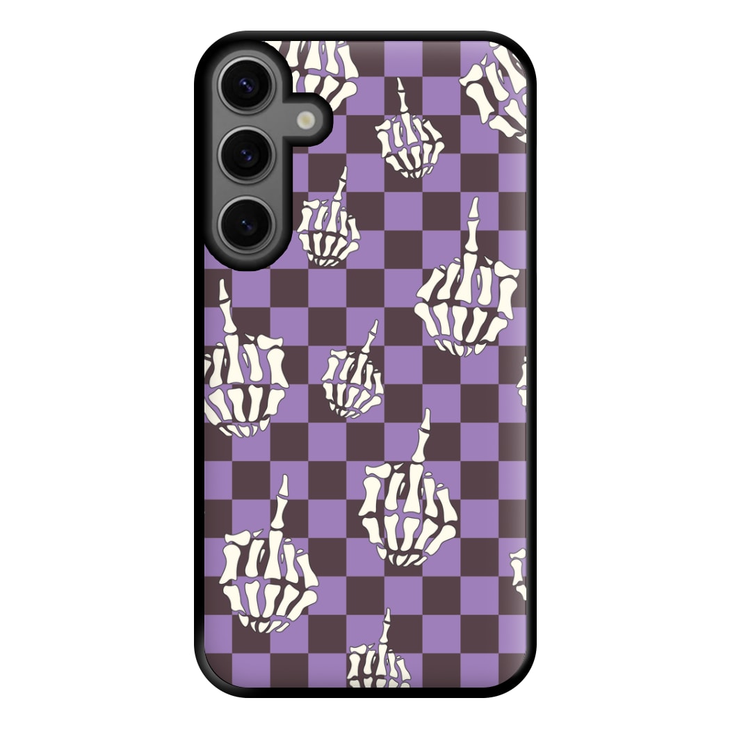 Purple Middle Finger Phone Case for Galaxy S23FE