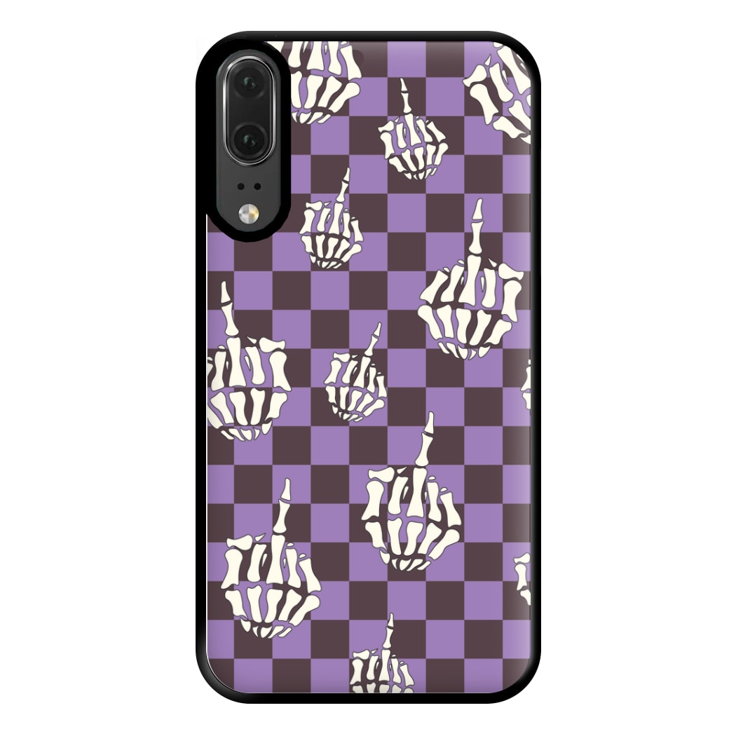 Purple Middle Finger Phone Case for Huawei P20