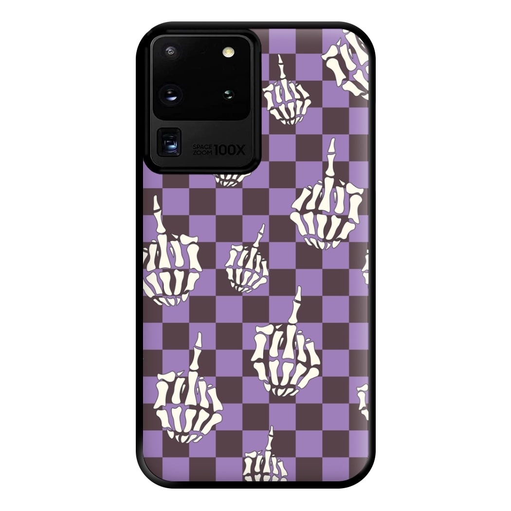 Purple Middle Finger Phone Case for Galaxy S20 Ultra