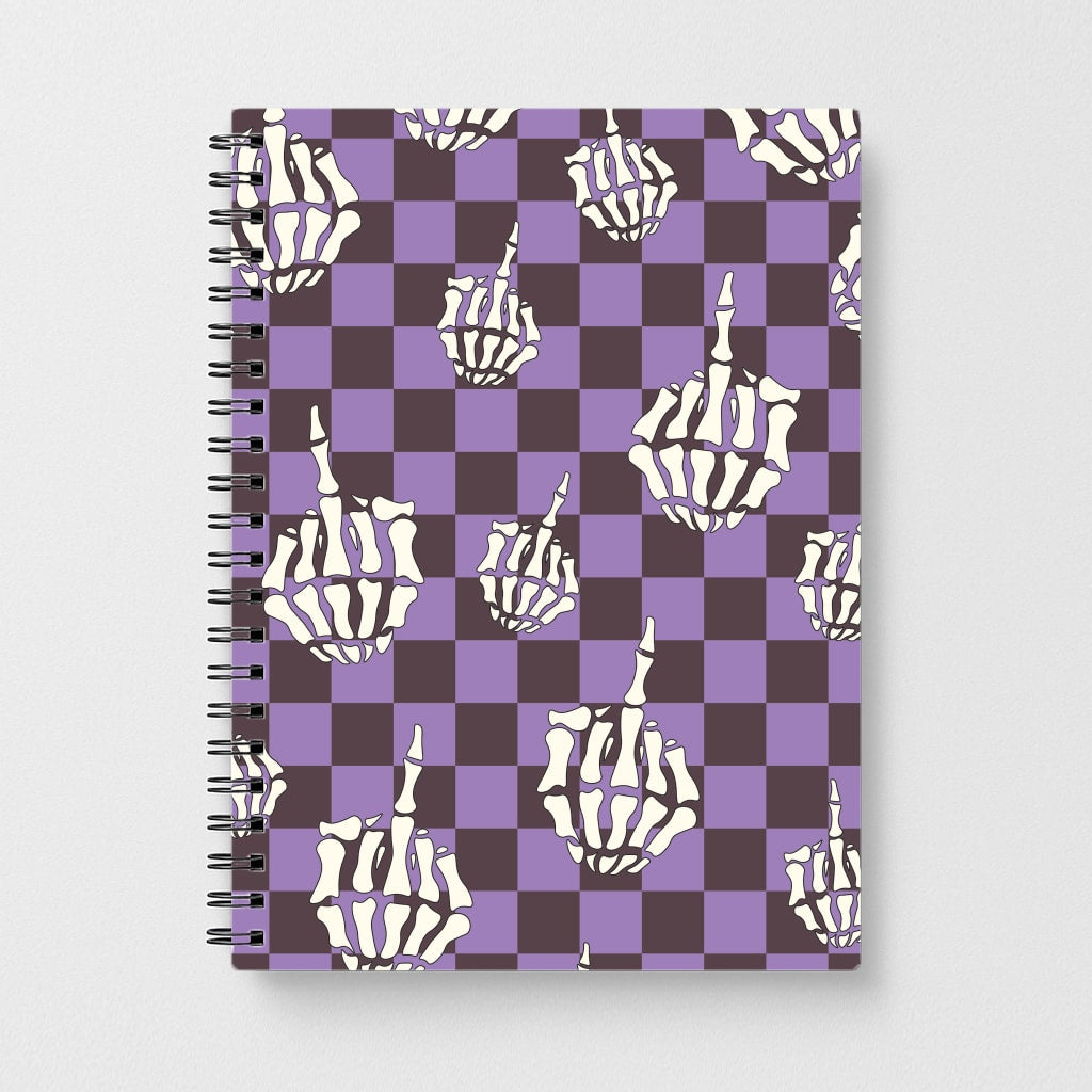 Purple Middle Finger Notebook