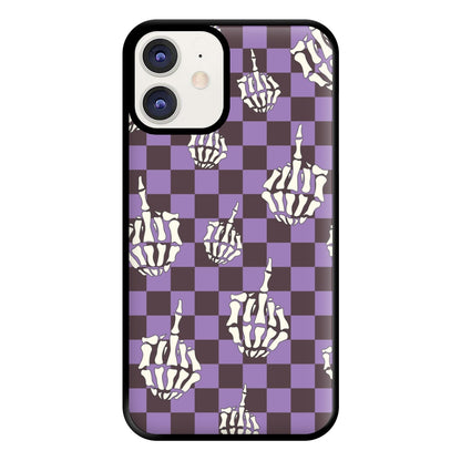 Purple Middle Finger Phone Case for iPhone 12 / 12 Pro