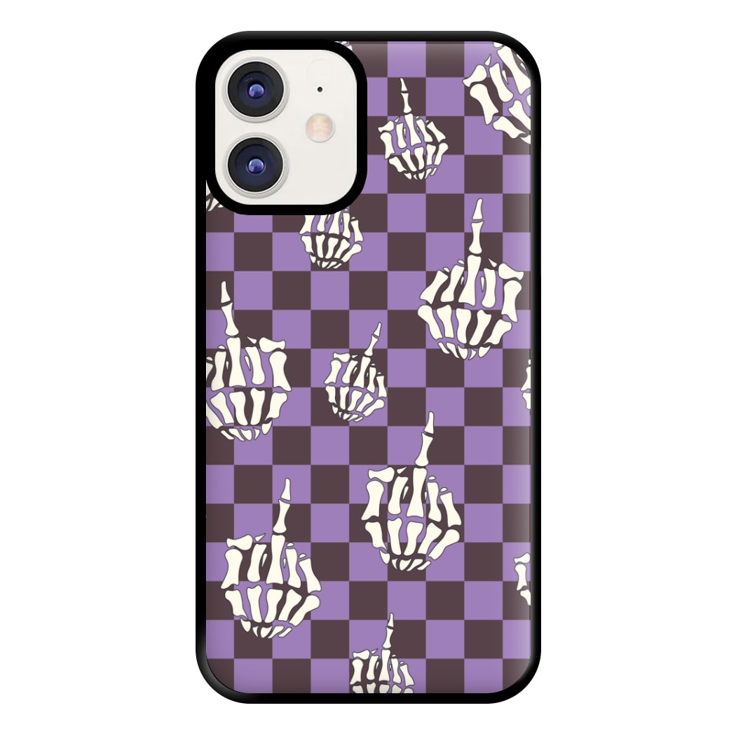 Purple Middle Finger Phone Case for iPhone 11