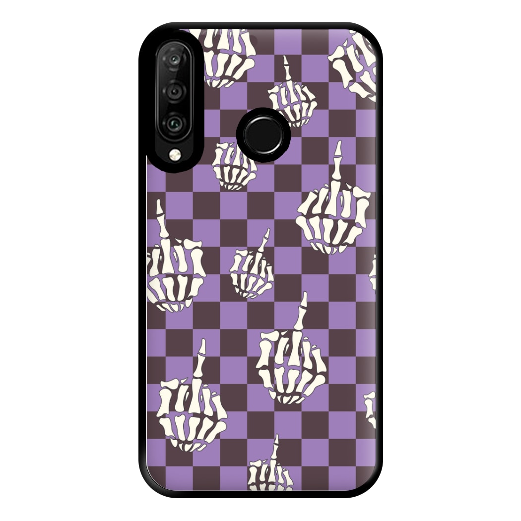 Purple Middle Finger Phone Case for Huawei P30 Lite