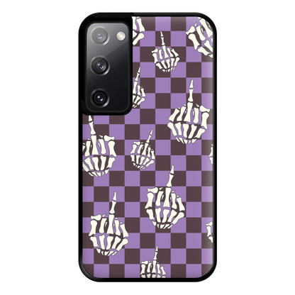 Purple Middle Finger Phone Case for Galaxy S20