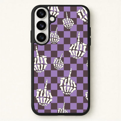 Purple Middle Finger Phone Case for Galaxy S26 Plus