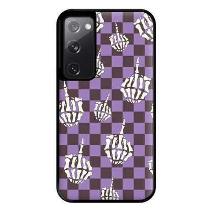 Purple Middle Finger Phone Case for Galaxy S20FE