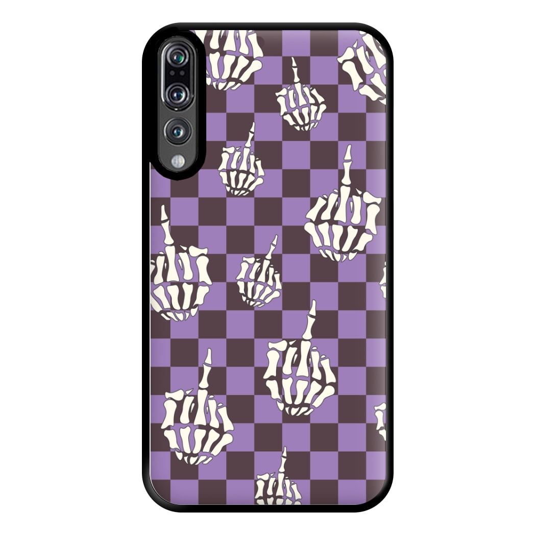 Purple Middle Finger Phone Case for Huawei P20 Pro