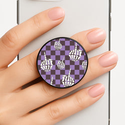 Purple Middle Finger Phone Grip