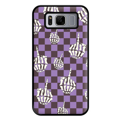 Purple Middle Finger Phone Case for Galaxy S8 Plus