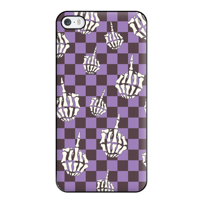 Purple Middle Finger Phone Case for iPhone 5 / 5s / SE 2016