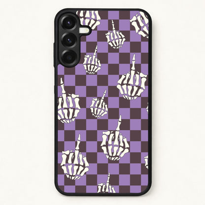 Purple Middle Finger Phone Case for Galaxy A57